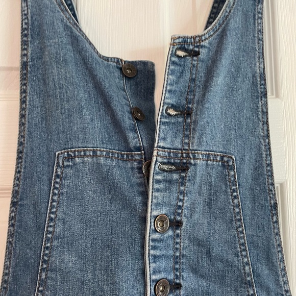 Free People Denim Overalls - Picture 3 of 6